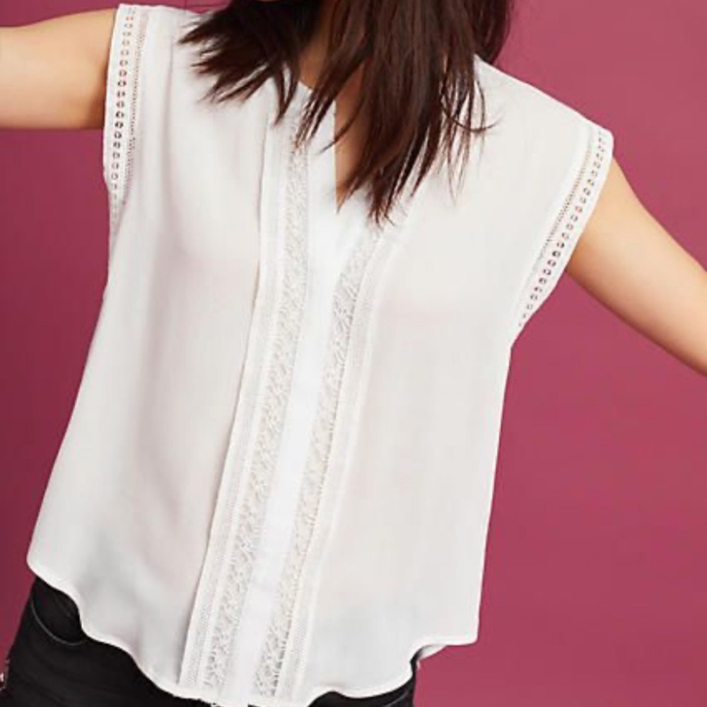 SALE 3/$20 Anthropologie White Top